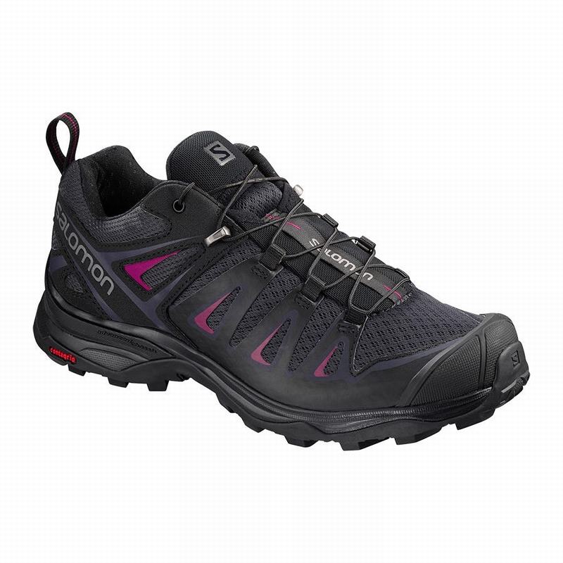 Chaussures De Randonnée Salomon Femme Grise Foncé / Noir - Salomon X ULTRA 3 - France (7601-DYBVH)